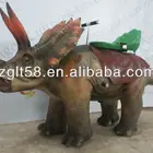 Indoor amusement park mechanical and animatronic walking dinosaur rides