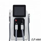 2 in 1 portable SHR e-light ipl nd yag laser hair removal Multifunction beauty salon equipment