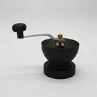 Rohs Coffee Mill Glass Double Wall Manual Coffee Grinder/ceramic Manual Coffee Mill