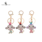 Low cost high quality zinc alloy monkey keychain keyring metal