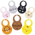 2019 BPA Free Washable Waterproof Silicone Baby Bibs with Catcher