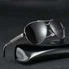 sun glasses UV 400 mens retro metal vintage driving finishing polarized sunglasses with case