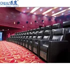 High quality genuine black leather electric home theatre recliner chairs