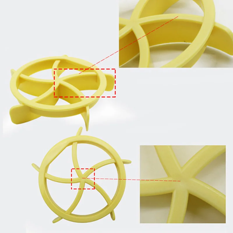 Bread Rolls Cookie Mold Fan Shaped Pastry Cutter Plastic Kitchen Dough Cookie Press Pastry Cake Biscuit Stamp Mould Baking Tool