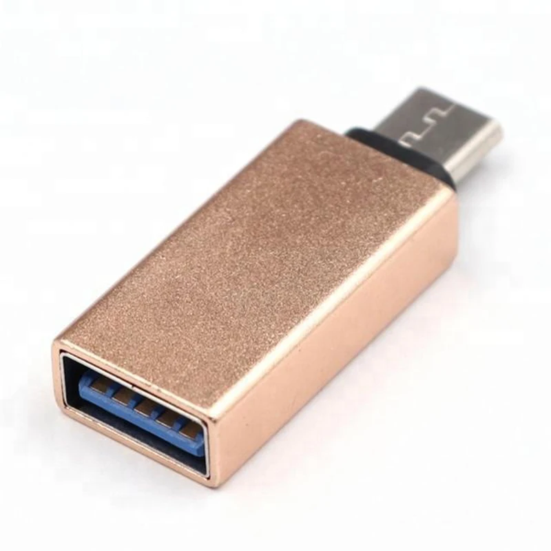 High Quality USB A Female To Type C Male 3.0 Type C Male To USB A Female Aluminium Alloy OTG Adapter