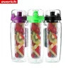 Hot Sale Easy Clear Fruit Infuser Water Bottle With Big Infuser