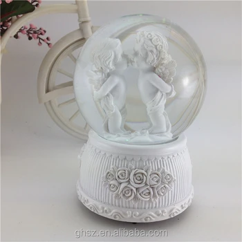new products wedding party gifts resin angel baby crystal ball