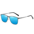 Luxury private label mens Wholesale glasses best brand metal eyewear Square men mirror Sunglasses Polarized