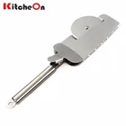 Multifunctional Stainless Steel Pizza Cutter Cake Server Shovel with Clip