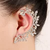 2018 Fancy elegance leaf crystal setting wrap ear cuff earrings