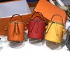 Customized genuine ostrich leather bucket bag designer shoulder crossbody bag women bags handbag