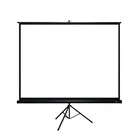 Tripod bracket projection screen for easy carrying and use of indoor and outdoor 80-inch LED video projector screen