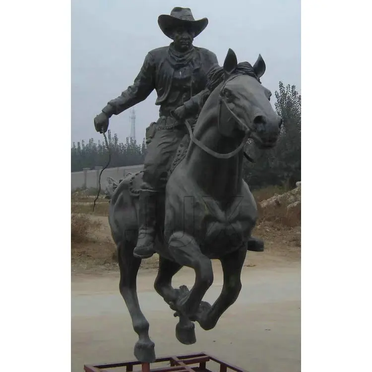 bronze horse rider