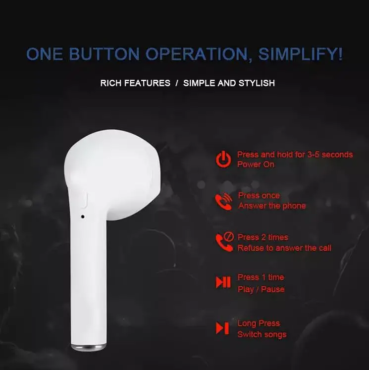 Valdus All kinds of TWS Wireless BT 5.0 Stereo Earphone Sports Headphones In-ear Earbuds I9S i7s i8s i10 i11 i12 i13 i100 - ANKUX.COM