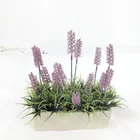 China supplier wholesale interior decoration artificial lavender flowers bonsai high simulation flowers potted