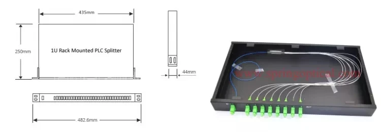 X Montaje En Rack U Negro Plc Splitter Buy Divisor De