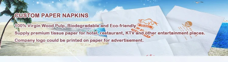 Hot Selling Eco-Friendly Custom Logo Printed Serviettes Paper Napkins