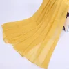 Solid Dyed High Twist Spun Polyester Voile Fabric for Scarf\Gauze\Pashmina