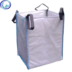 bottom white woven 1 ton pp plastic jumbo bag for cement packing
