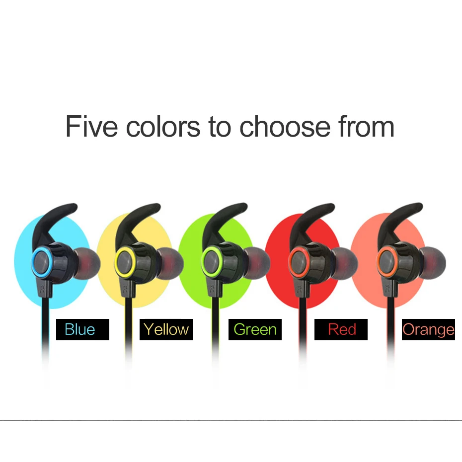 Vitog AMW-810 Sport Wireless Earphones headset In-ear neckband headphone Stereo Hands-free Noise Cancellation earbuds with Mic - ANKUX.COM