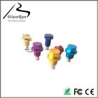Magnetic aluminum oil drain plug of different colors