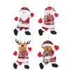 Wholesale New Christmas Plaid Small Figurines Ornaments Accessories Hanging Gifts Window Christmas Tree Decorations