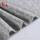 Garment Cotton Fleece Fabric For Hoodie Grey Heather Slub Knit Brushed Cotton Fleece Fabric For Hoodie Garment