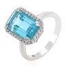 16139 xuping luxury stone metal women engagement artificial aquamarine gemstone ring
