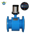 Battery Powered Electromagnetic Water Flow Meter with RS485