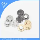 Hot Selling metal Magnets bag Button For clothing gold color