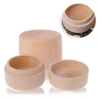Wholesale High Quality custom logo small crafts round wooden box