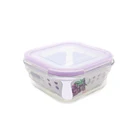 Wholesale borosilicate glass tiffin lunch box microwave food storage vacuum container with locking lids bpa free