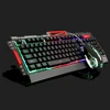 USB Wired Led Gaming Computer Keyboard and mouse combo with Backlight DPI 3200
