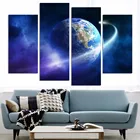 The Earth Map From the Space Canvas Painting Modern HD Large Painting On Canvas Wall Art Gift For Living Room