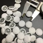 Baseball Cap Base Aluminum Metal Fabric Covered Button