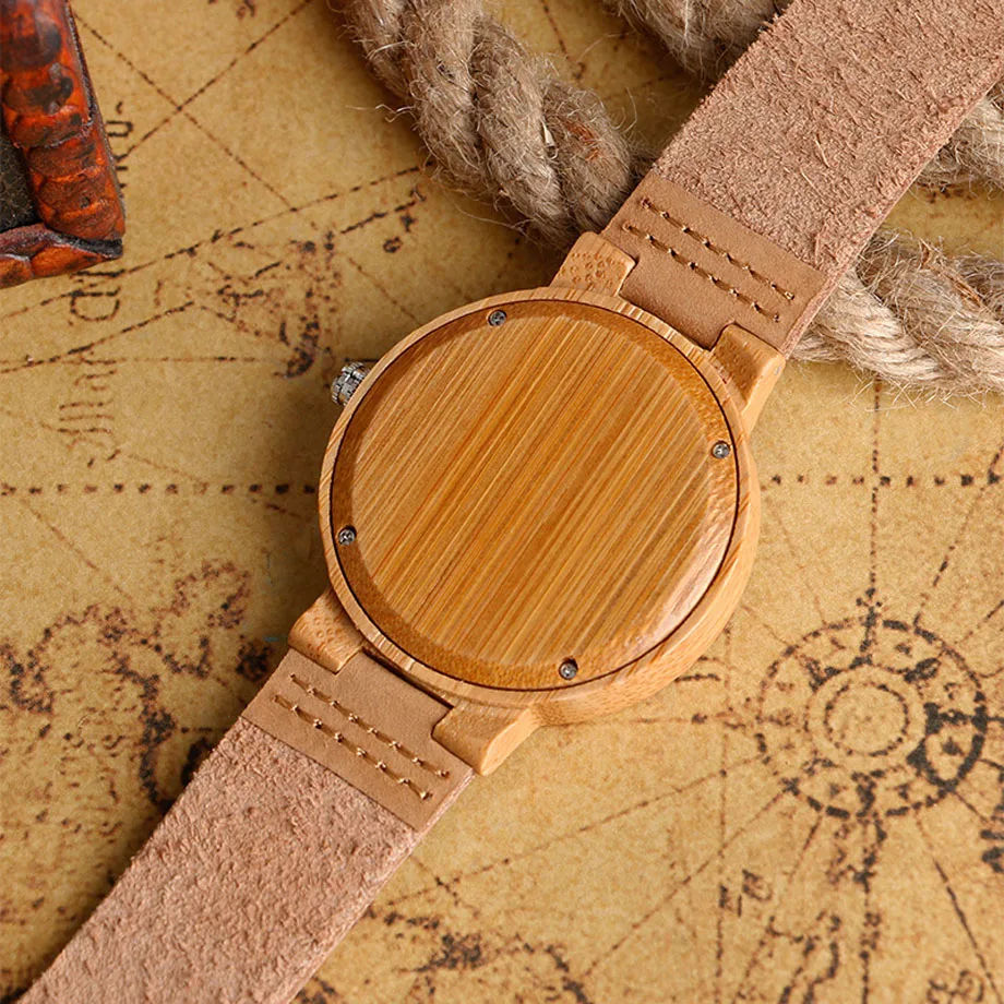 High Fashion Bamboo Natural Wood Watches Deer Moose Head Brown Standard Men Dress Watch Analog Round Clock Gift 2017 (12)