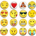 Refrigerator Magnets, Emoji Magnets Fridge Magnets 3D Funny Cute for School Lockers Accessories Set