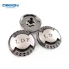 15mm Custom Letters Logo antique silver Metal Snap Button Snaps Fastener Press On Studs Buttons for Jacket Coat Shirt