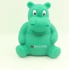 Top sale green hippo shaped vinyl toys/wholesale plastic custom design animal vinyl toy /PVC vinyl toys supplier