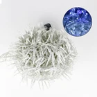 400led 50m LED Window Curtain String Icicle Light String Warm White Fairy Light String for Indoor Outdoor Wall Decoration