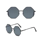 2019 Fashion Retro Metal Men Shades Sun Glasses Women Octagon Sunglasses Mirrors