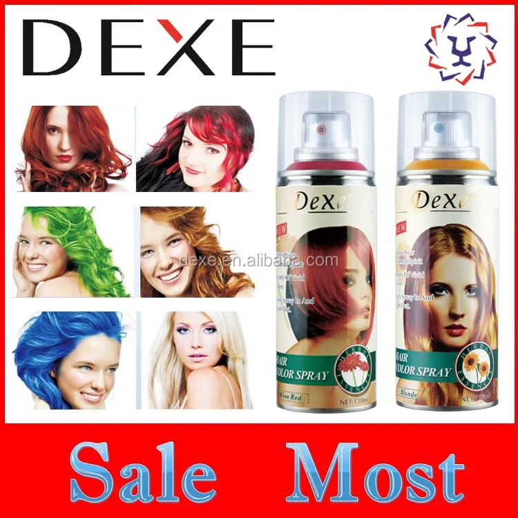Temporary Hair Dye Spray With Private Label Dexe Hair Color Spray