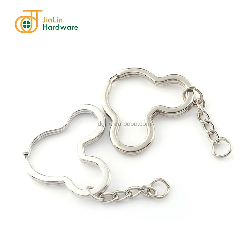 metal mickey mouse key chain cartoon design split ring key ring