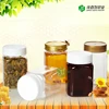 Theft-proofing Cap Unique Cheap Clear PET Amber Empty Square PET Bee Honey Plastic Jars