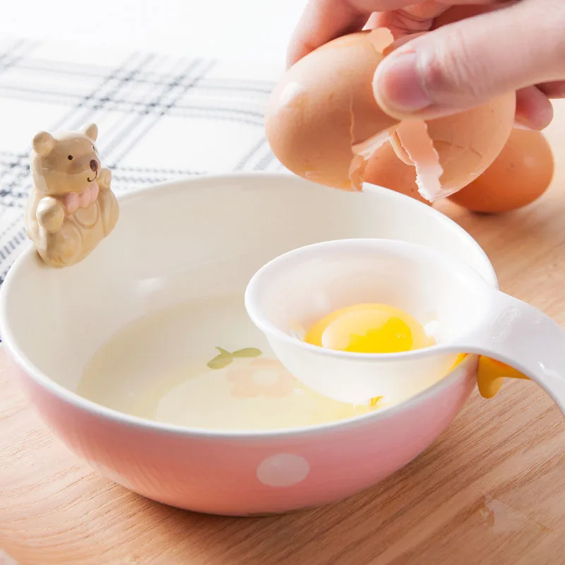 Food Storage Container Plastic Pluck Separator Extractor Home Kitchen Tool Pp Silicone Egg Yolk White Divider