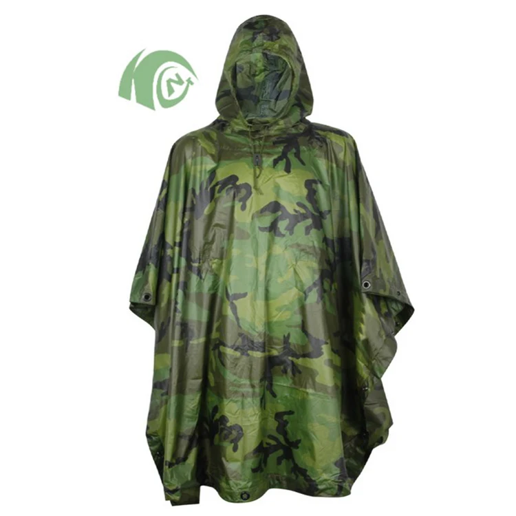 army war game military raincoats/ponchos of waterproof raincoat