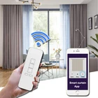 Home smart curtains ripple fold zip fold curtain wifi electric motors and tracks