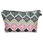 Qetesh Free Sample Organic Material Custom Sublimation Printing Zipper Cosmetic Make Up Bag
