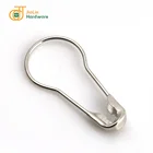 Metal Brass Nickel Pear shaped safty pin /Metal garment Hanging tag safety pin
