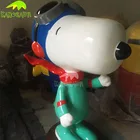 KANOSAUR1607 Famous animal movie fiberglass cartoon snoopy statue